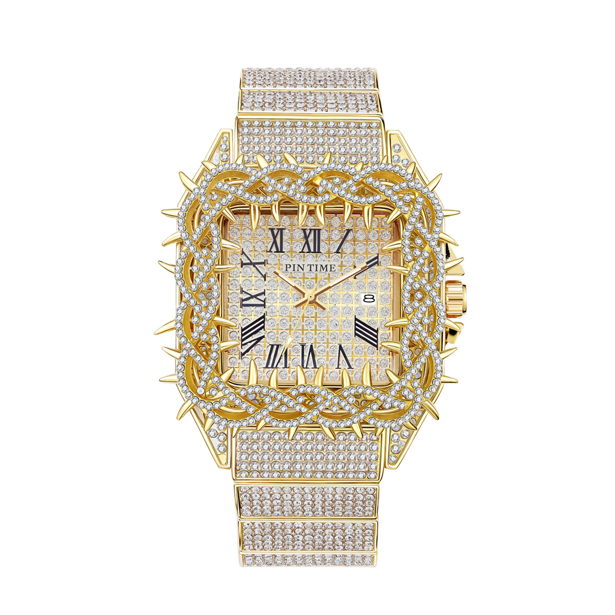 ساعة يد رجالية كوارتز مرصعة با - مراجعة Luxury Watch Iceberg وسعره